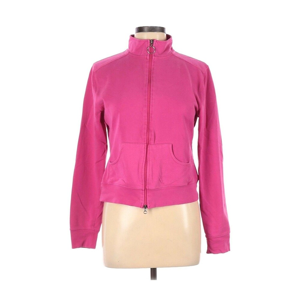 ProSpirit Jacket Womens Large Pink Athletic Long Sleeve Zipper and Pouch